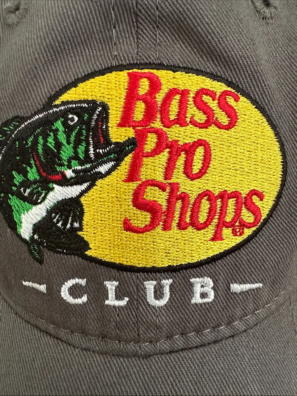 Bass Pro Shops Charcoal Gray Logo Baseball Cap